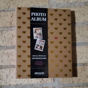 Pinnacle Photo Album with Gold Hearts